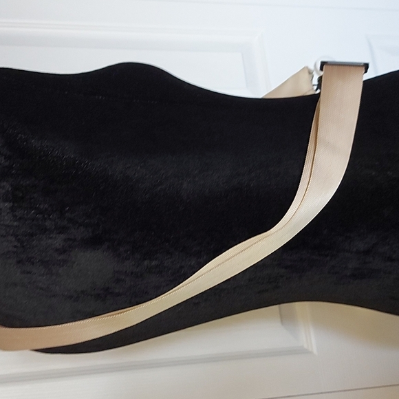 Gold trim nylon belt/cross body bag/clutch - Picture 6 of 16